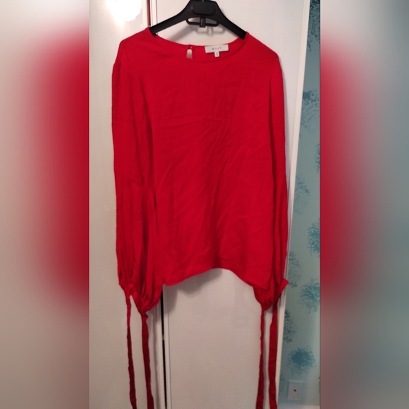 Milly Juliette Dramatic Bishop-Sleeve Silk sz 14 - Picture 2 of 3